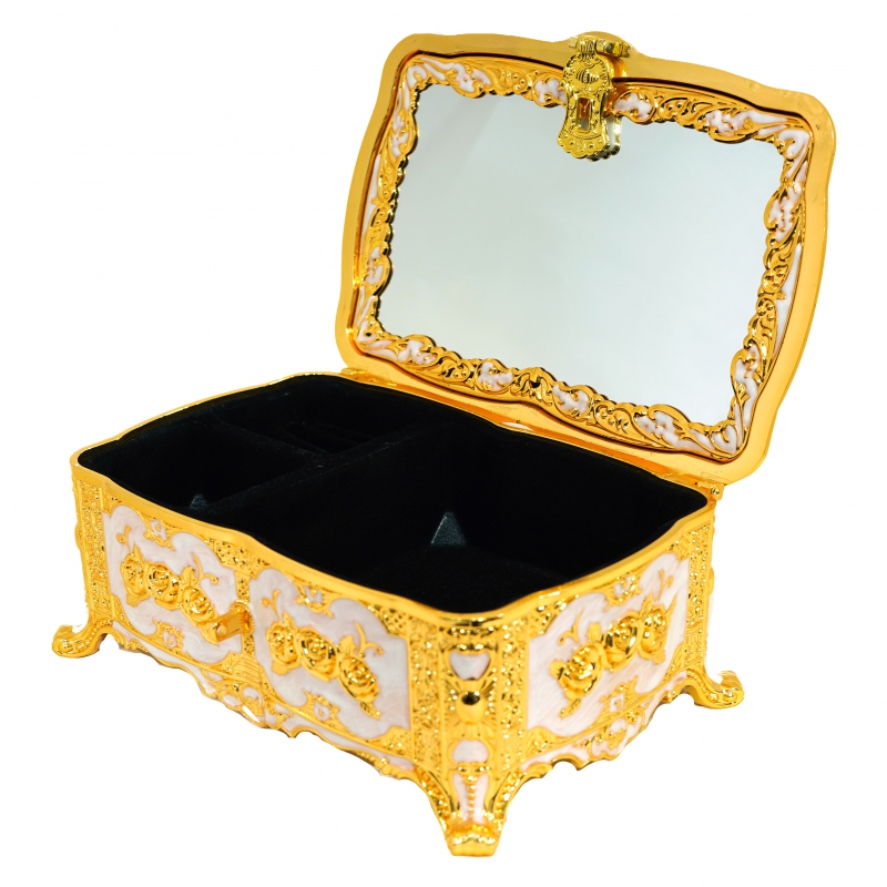 Զարդատուփ Էմալ Մեծ Ոսկի AV-6523 2